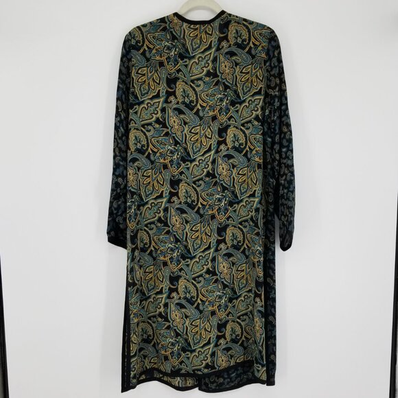 Silk Chiffon Duster- Long Cardigan for Evening, Office, Bohemian, Whimsigoth etc - Picture 5 of 7